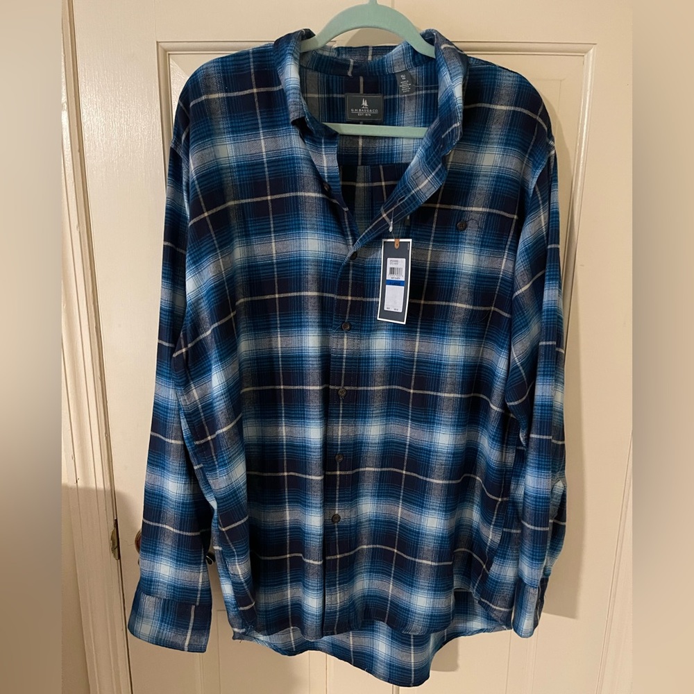 Blue men’s flannel!